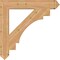 Ekena Millwork Merced Arts & Crafts Smooth Bracket, Western Red Cedar, 5 1/2"W x 38"D x 38"H BKT06X38X38MRC03SWR - alternate 3